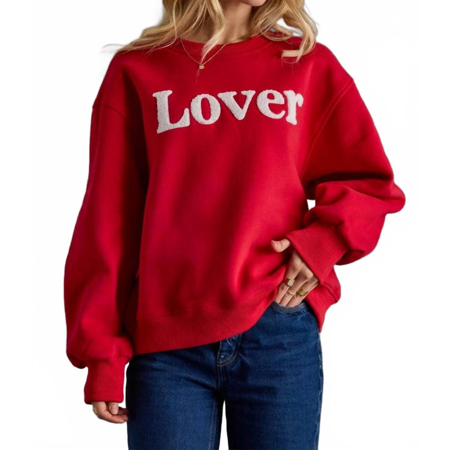New Wishlist Lover Ribbed Sweater In Red